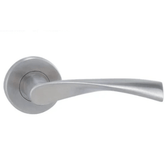 MP fittings Tornado R - Stainless Steel Door Handle on a Round Rose